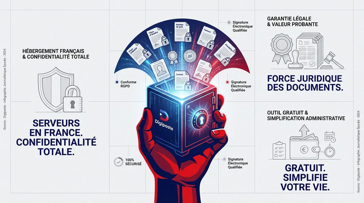 Sécurité et légalité du coffre-fort numérique Digiposte