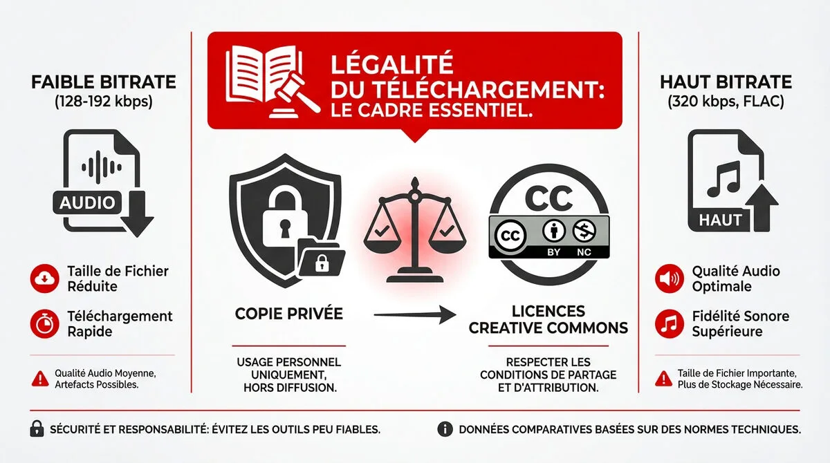 Légalité du téléchargement audio YouTube 2026
