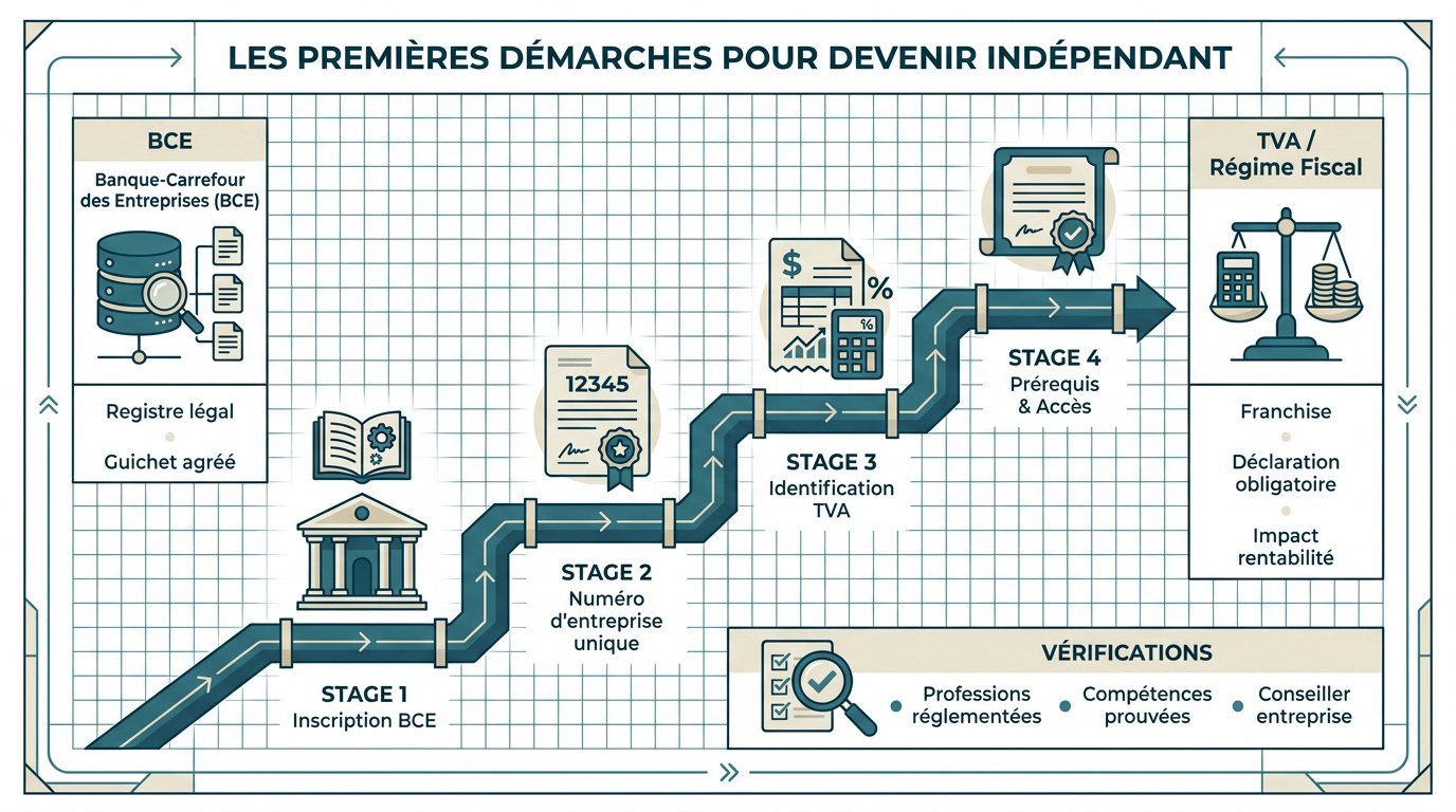 Démarches administratives pour lancer son activité d'indépendant en Belgique