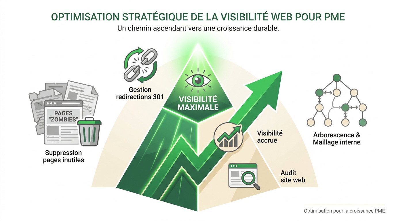 Optimisation de l'arborescence et du maillage interne pour un audit site internet PME
