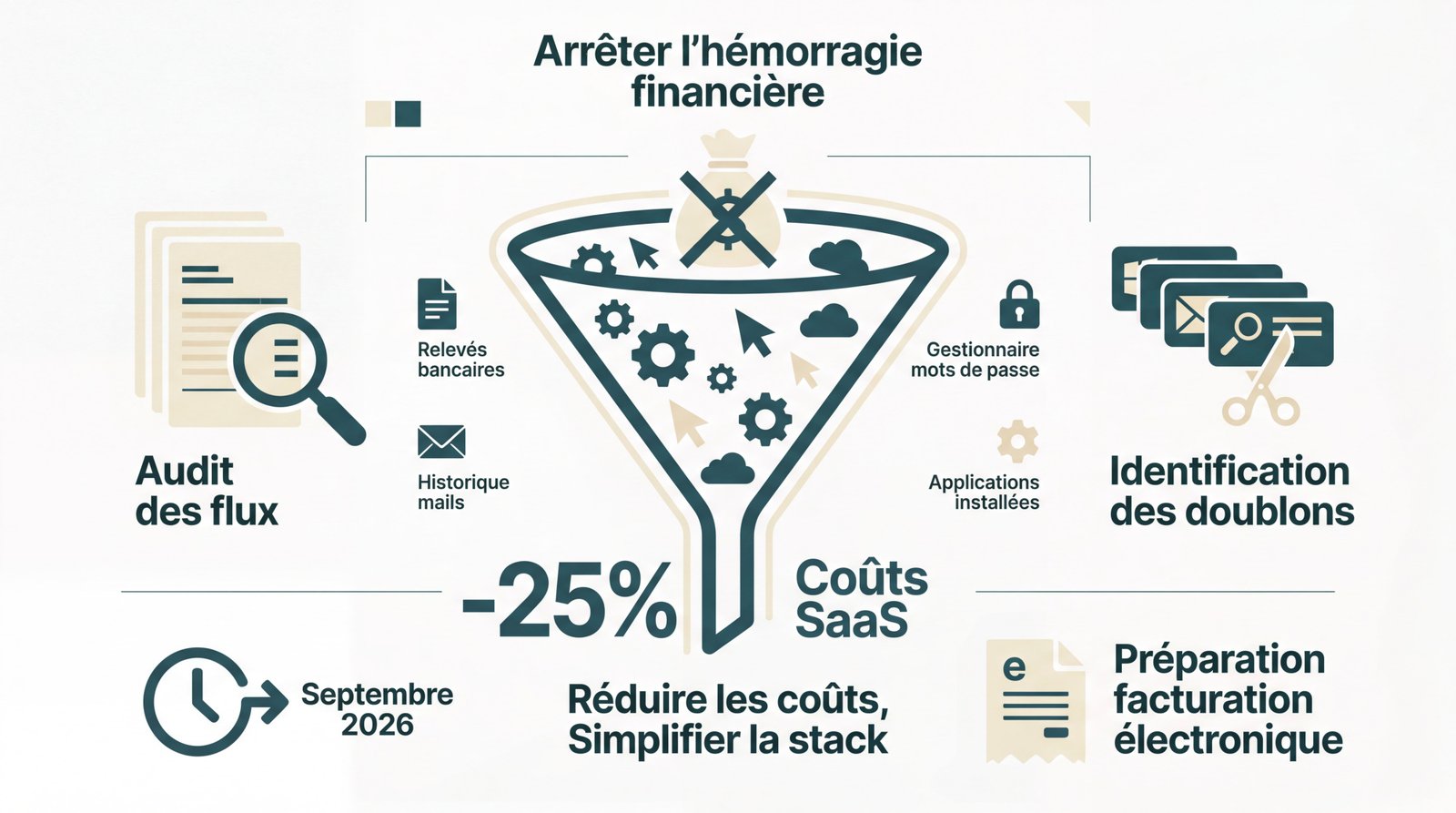 Audit des outils numériques pour optimiser les coûts d'abonnement