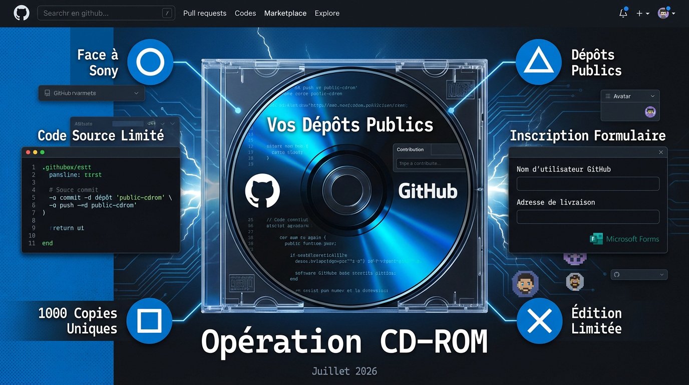 CD-ROM GitHub contenant des dépôts de code source public