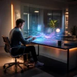 Interaction homme ia futuriste