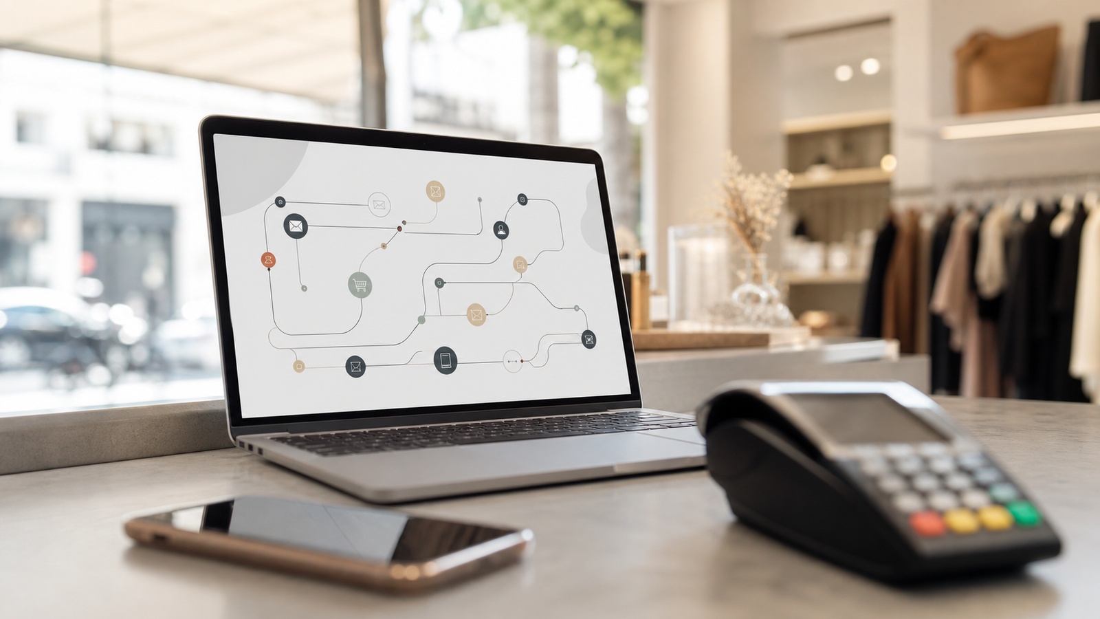 Parcours client omnicanal simplifié entre boutique et web