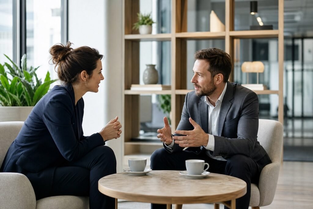 Discussion professionnelle autour du choix d’outils numériques