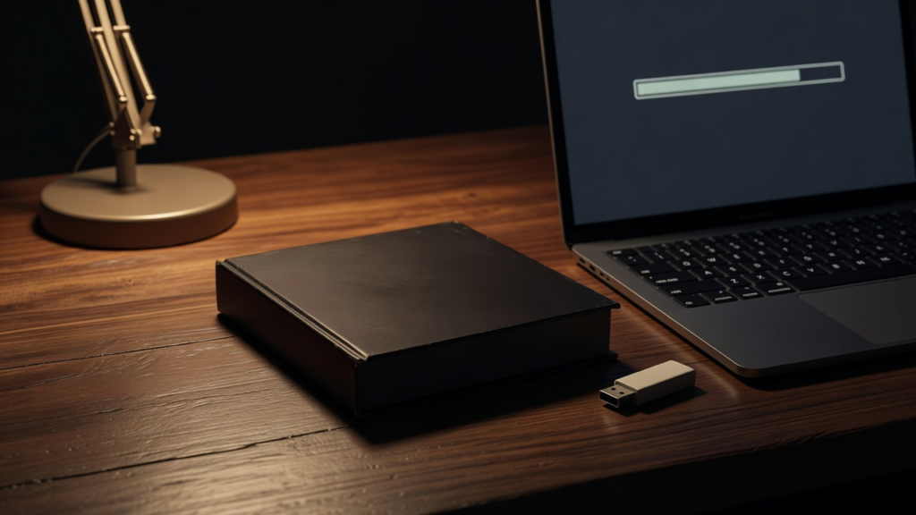 Une personne compare une facture numérique sur son ordinateur portable
